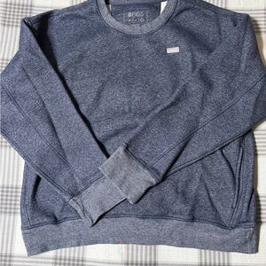 Figs Women's Heathered Blue Crewneck Sweater